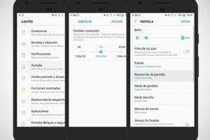 cambiar resolucion pantalla samsung S7