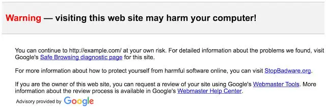 gmail alerta enlace peligroso