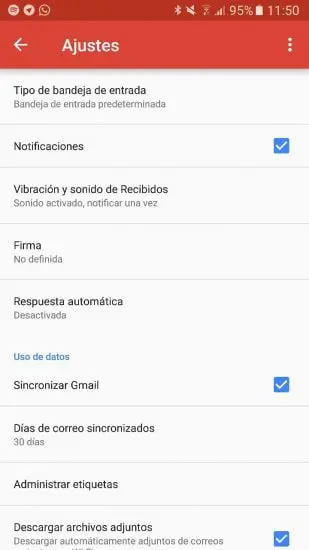 activar notificaciones gmail