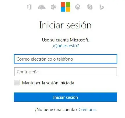 Iniciar sesión Outlook