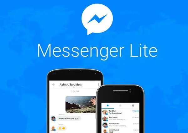 Facebook libera la versión de Messenger Lite