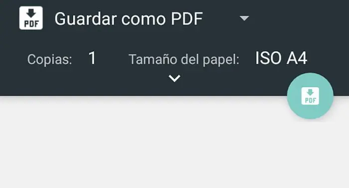 Cómo guardar una página web como PDF en Android