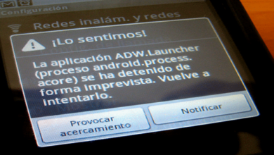 error detenido aplicacion android