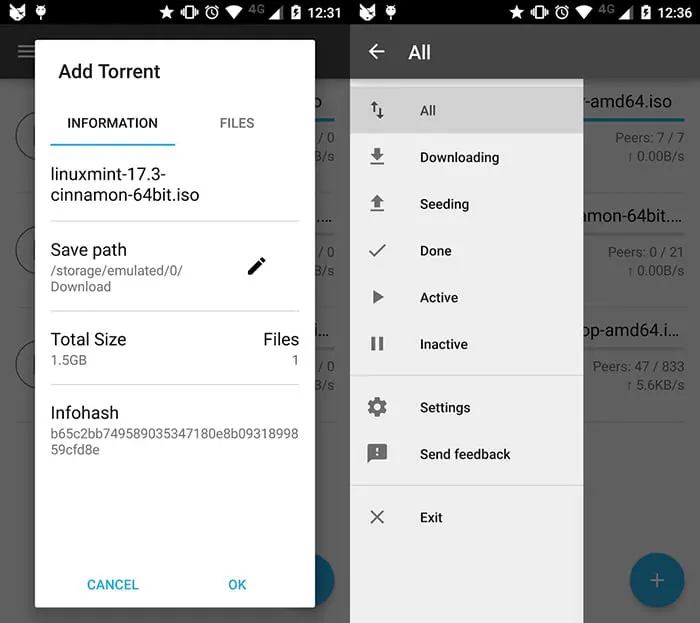 descargar cattorrent para android