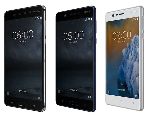 Los Nokia 3, Nokia 6 y Nokia 5 disponibles el 19 de Julio en España