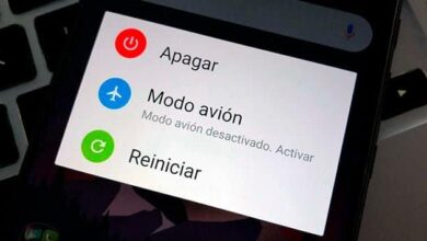 menu apagado android