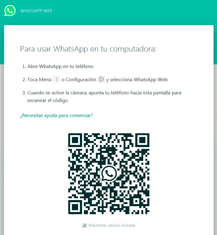 whatsapp web codigo qr