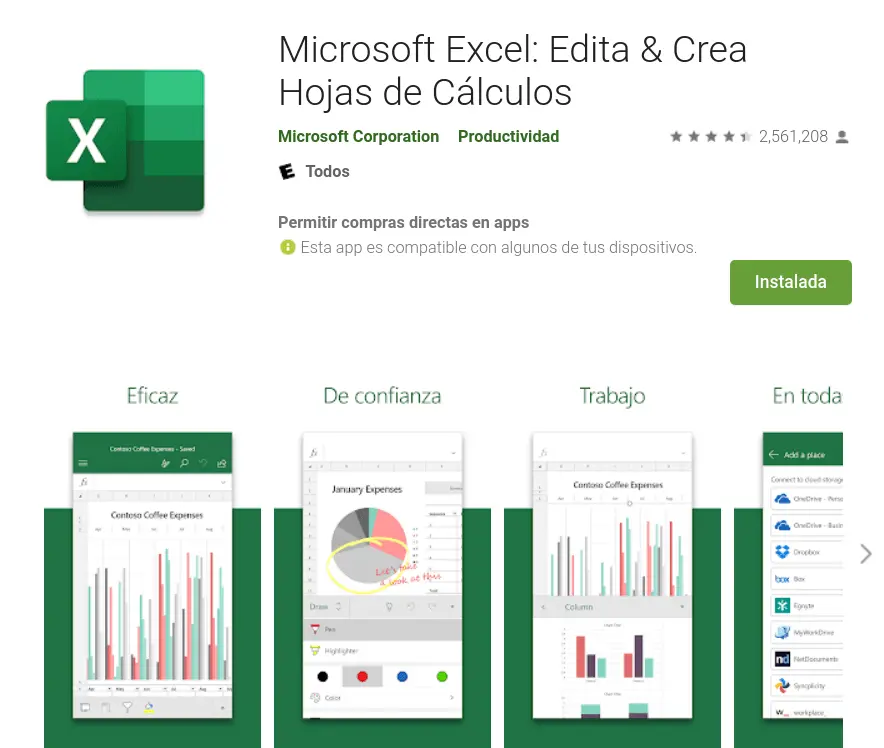 ¿Cuáles son las mejores aplicaciones de Excel para Android